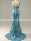 Trumpet/Mermaid Sweetheart Sequined Sweep Train Prom Dresses With Feathers / Fur #Favs020114603