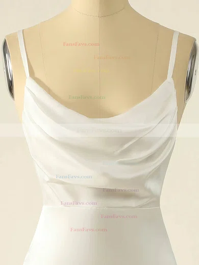 Sheath/Column Cowl Neck Silk-like Satin Floor-length Prom Dresses #Favs020114609