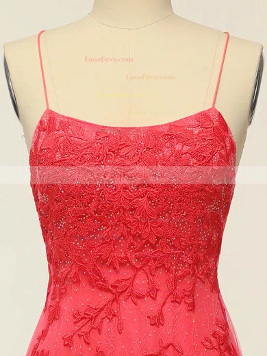 Trumpet/Mermaid Scoop Neck Tulle Sweep Train Prom Dresses With Pearl Detailing #Favs020114610