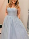 A-line Sweetheart Glitter Floor-length Prom Dresses With Pockets #Favs020115426
