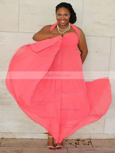 A-line Sweetheart Chiffon Floor-length Ruffles prom dress #Favs020106013