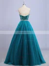 Princess Sweetheart Tulle Sequined Floor-length Beading Prom Dresses #Favs020102908