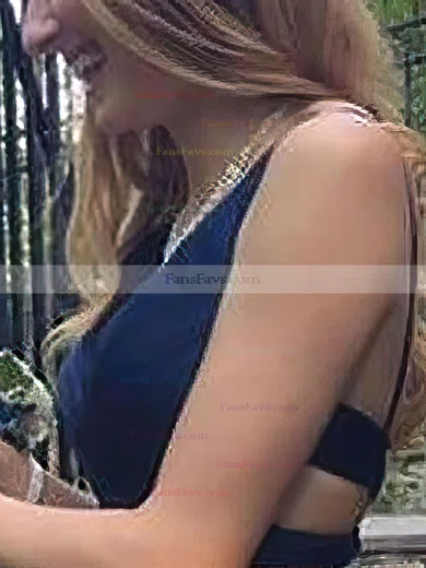 A-line V-neck Satin Floor-length Pockets Prom Dresses #Favs020106063