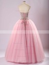 Ball Gown Sweetheart Tulle Floor-length Beading Prom Dresses #Favs020103056