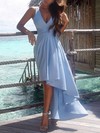 A-line V-neck Chiffon Asymmetrical Sashes / Ribbons Prom Dresses #Favs020103203