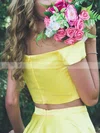 A-line Off-the-shoulder Satin Short/Mini Short Prom Dresses #Favs020020110180
