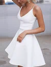 A-line V-neck Stretch Crepe Short/Mini Short Prom Dresses #Favs020020111103