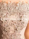 A-line Off-the-shoulder Lace Tulle Short/Mini Short Prom Dresses With Beading #Favs020020110480