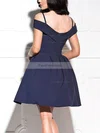 A-line Off-the-shoulder Satin Short/Mini Short Prom Dresses #Favs020020111257