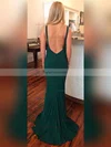 Sheath/Column Scoop Neck Jersey Sweep Train Prom Dresses #Favs020104884