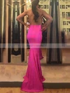 Trumpet/Mermaid Halter Jersey Sweep Train Prom Dresses #Favs020105659
