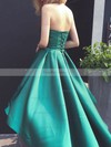 A-line Sweetheart Satin Asymmetrical Ruffles Prom Dresses #Favs020103201