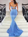 Trumpet/Mermaid Halter Jersey Sweep Train Prom Dresses #Favs020103310