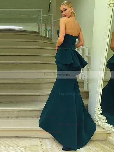 Trumpet/Mermaid Sweetheart Satin Sweep Train Sashes / Ribbons Prom Dresses #Favs020105007