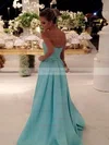 Princess Strapless Satin Sweep Train Sashes / Ribbons Prom Dresses #Favs020105559