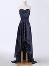 A-line Sweetheart Sequined Asymmetrical Sashes / Ribbons Prom Dresses #Favs020103165