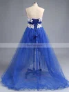 Princess Sweetheart Tulle Asymmetrical Appliques Lace Prom Dresses #Favs020101693
