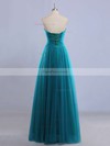 A-line Sweetheart Tulle Floor-length Beading Prom Dresses #Favs020102225