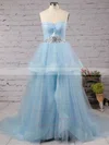 Princess Sweetheart Tulle Court Train Beading Prom Dresses #Favs020102403