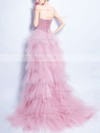 A-line Sweetheart Tulle Asymmetrical Beading Prom Dresses #Favs020103147