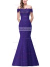 Trumpet/Mermaid Off-the-shoulder Lace Floor-length Beading Prom Dresses #Favs020104153