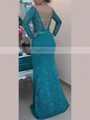 Trumpet/Mermaid Off-the-shoulder Lace Floor-length Appliques Lace Prom Dresses #Favs020102429