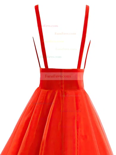 Ball Gown V-neck Organza Floor-length Prom Dresses #Favs020104367