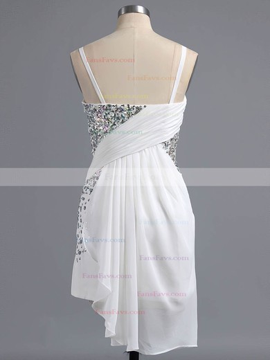 Fashion Sheath/Column Sweetheart Chiffon Crystal Detailing Short/Mini Homecoming Dresses #Favs020101438