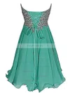 Empire Sweetheart Short/Mini Chiffon Prom Dresses with Embroidered Sequins #Favs020102561