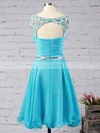 Short/Mini A-line Scoop Neck Chiffon Beading Sweet Prom Dresses #Favs020102720