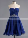 A-line Sweetheart Chiffon Short/Mini Crystal Detailing Homecoming Dresses #Favs02042295