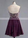 Empire Halter Chiffon Short/Mini Beading Homecoming Dresses #Favs02042381