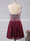 Empire Halter Chiffon Short/Mini Beading Homecoming Dresses #Favs02042381