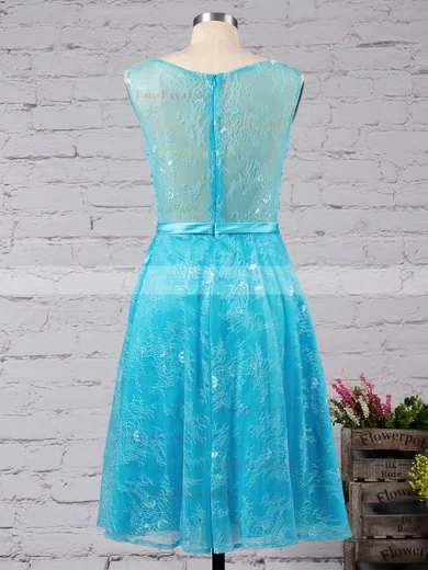 Girls A-line Scoop Neck Lace Appliques Lace Short/Mini Prom Dresses #Favs020102715