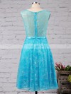 Girls A-line Scoop Neck Lace Appliques Lace Short/Mini Prom Dresses #Favs020102715