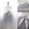 Sweet A-line Scalloped Neck Lace Tulle Knee-length Sashes / Ribbons Long Sleeve Prom Dresses #Favs020102849