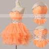 Ball Gown Sweetheart Organza Short/Mini Beading Homecoming Dresses #Favs02051735