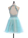 Short/Mini A-line Scoop Neck Tulle Beading Open Back Amazing Homecoming Dresses #Favs020100862