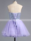 A-line Sweetheart Tulle Short/Mini Beading Wholesale Homecoming Dresses #Favs020101758