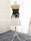 Pretty White Sweetheart Tulle Appliques Lace Short/Mini Prom Dresses #Favs020102148