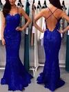 Trumpet/Mermaid Sweetheart Lace Sweep Train Appliques Lace Prom Dresses #Favs02016794