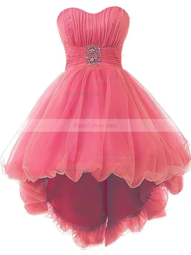 Princess Sweetheart Tulle Asymmetrical Beading Different Prom Dresses #Favs020102748