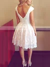 A-line Scoop Neck Tulle Short/Mini with Pearl Detailing Prom Dresses #Favs020104127
