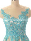New Style Tulle with Appliques Lace Scoop Neck Short/Mini Prom Dresses #Favs02019690