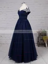 Princess Off-the-shoulder Tulle Floor-length Beading Prom Dresses #Favs020105051