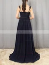 Empire V-neck Chiffon Floor-length Appliques Lace Prom Dresses #Favs020105081
