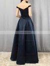 Princess Off-the-shoulder Satin Velvet Floor-length Pockets Prom Dresses #Favs020105101