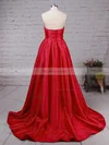 Ball Gown Sweetheart Satin Sweep Train Prom Dresses #Favs020105104