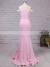 Trumpet/Mermaid Off-the-shoulder Stretch Crepe Sweep Train Prom Dresses #Favs020105833