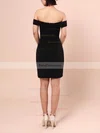 Sheath/Column Off-the-shoulder Stretch Crepe Short/Mini Prom Dresses #Favs020105904
